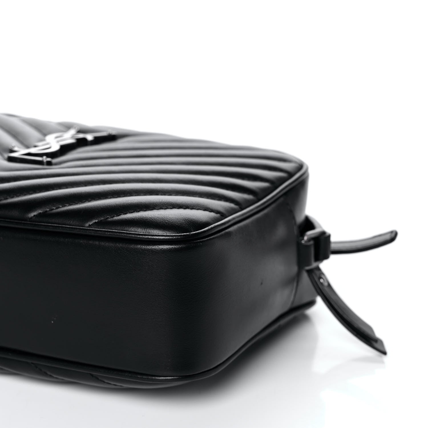 Saint Laurent Calfskin Matelasse Monogram Lou Camera Bag Black 11 of 18