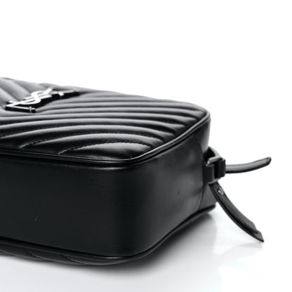 Saint Laurent Calfskin Matelasse Monogram Lou Camera Bag Black 11 of 18