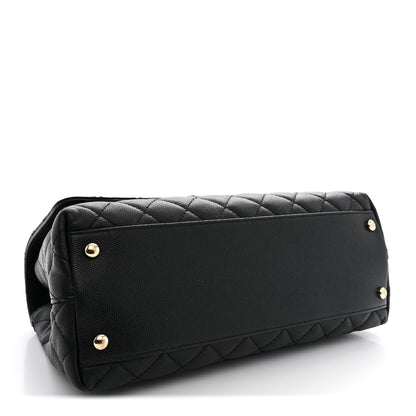 Chanel Caviar Quilted Small Coco Handle Flap Black 4 of 12