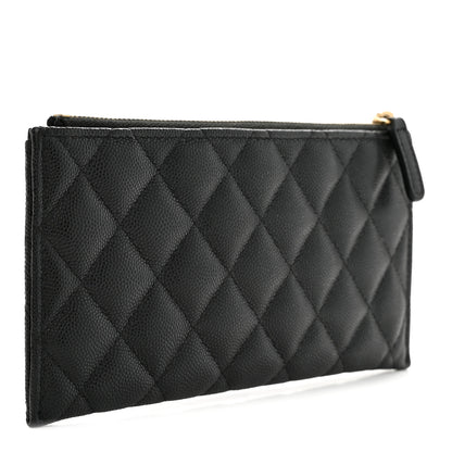 Chanel Caviar Quilted Classic Zip Pouch Black 3 of 8