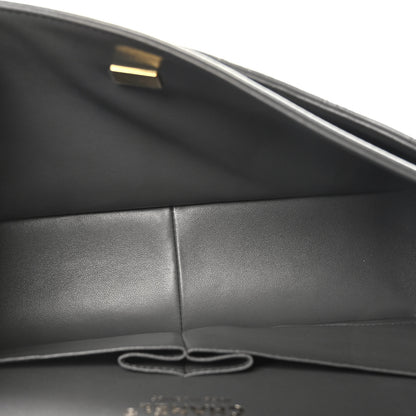 Chanel Lambskin Quilted Jumbo Double Flap Dark Grey 5 of 9