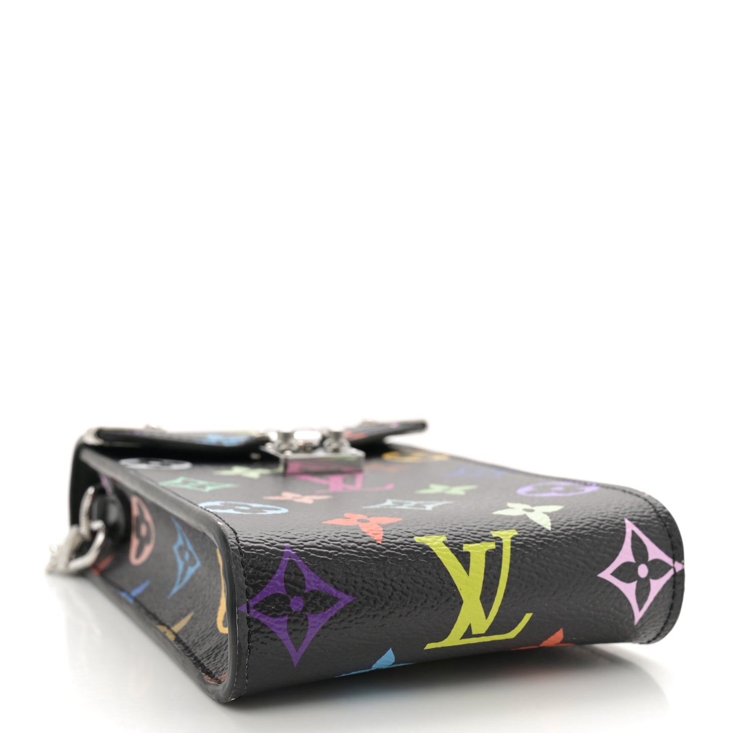 LV X TM Monogram Multicolor Phone Pouch Metis Black