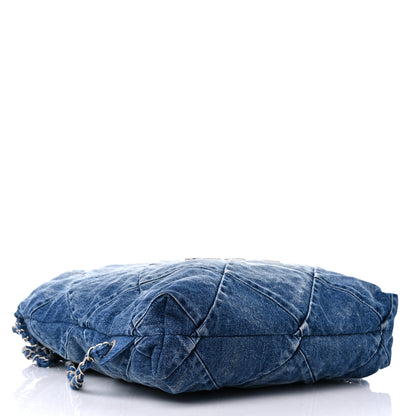 Chanel Denim Quilted Chanel 22 Backpack Blue 4 of 9
