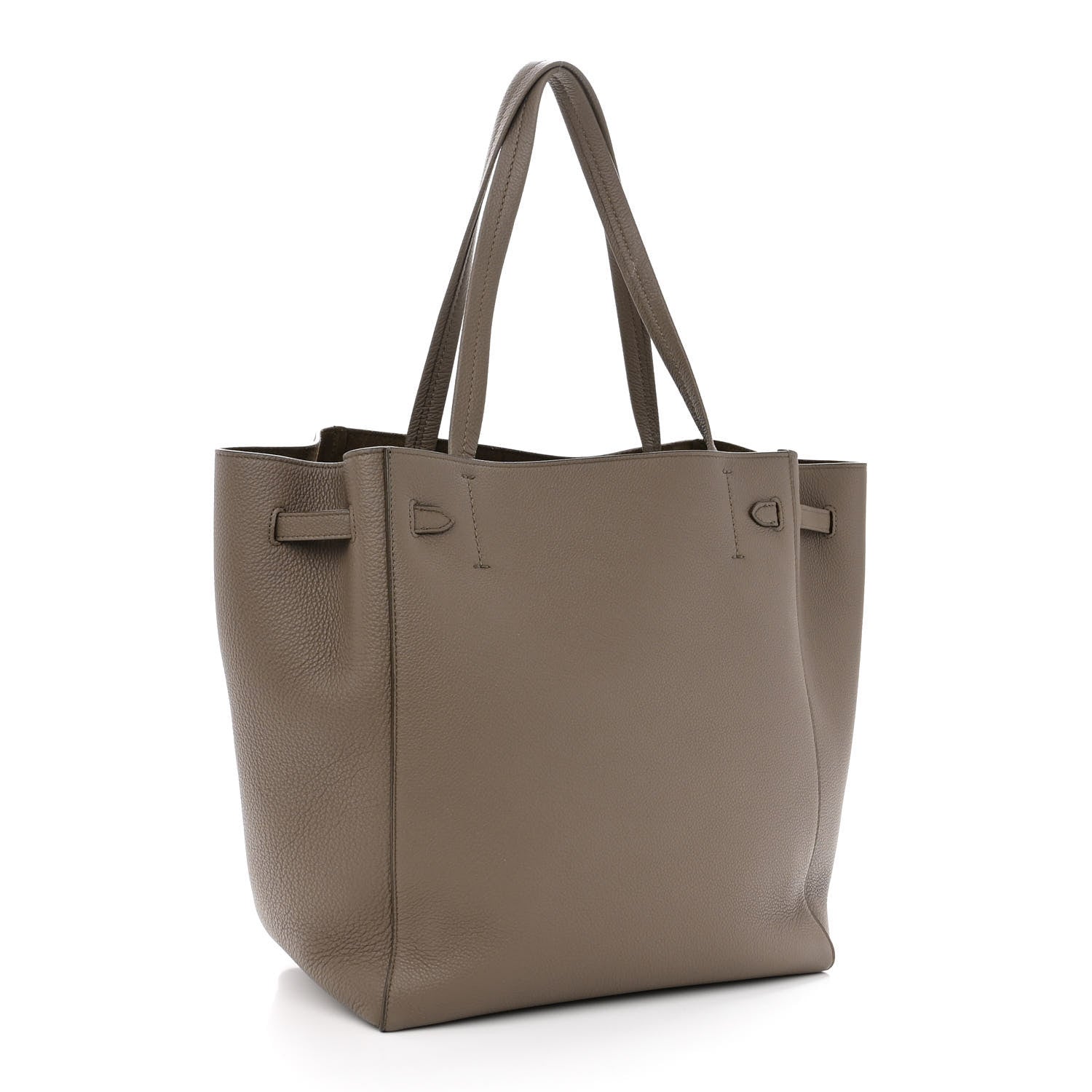 Celine Soft Grained Calfskin Small Belt Cabas Phantom Taupe 3 of 9