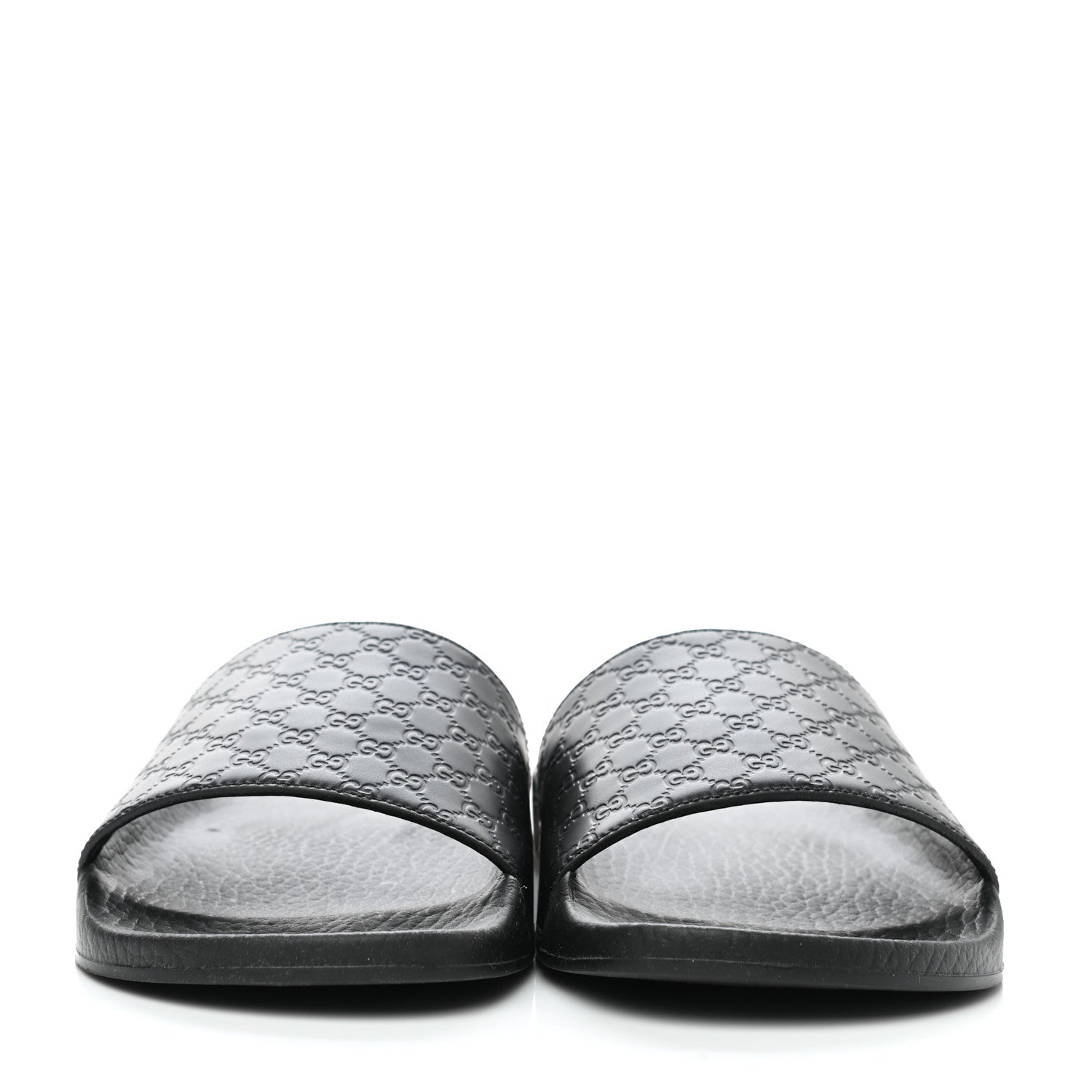 Gucci Microguccissima Slide Sandals 35 Black 2 of 9