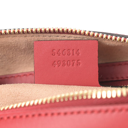 Gucci GG Supreme Monogram Blooms Small Boston Beige Blue Navy Hibiscus Red 7 of 10