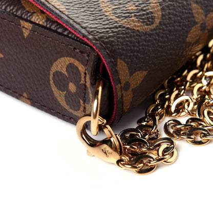Louis Vuitton Monogram Pochette Felicie Chain Wallet Fuchsia 13 of 13