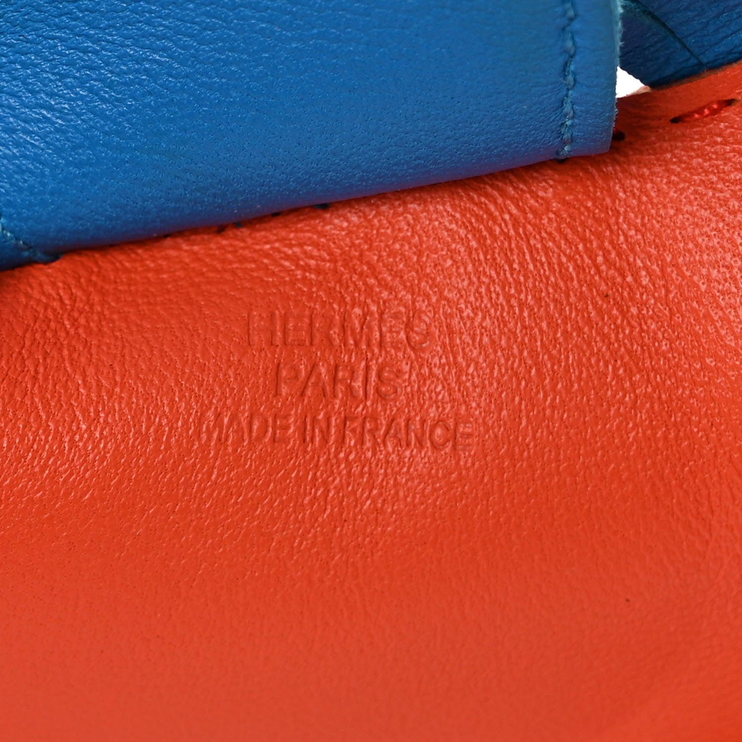 Hermes Milo Lambskin Grigri Rodeo Horse Bag Charm GM Orange Poppy 3 of 4