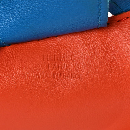 Hermes Milo Lambskin Grigri Rodeo Horse Bag Charm GM Orange Poppy 3 of 4