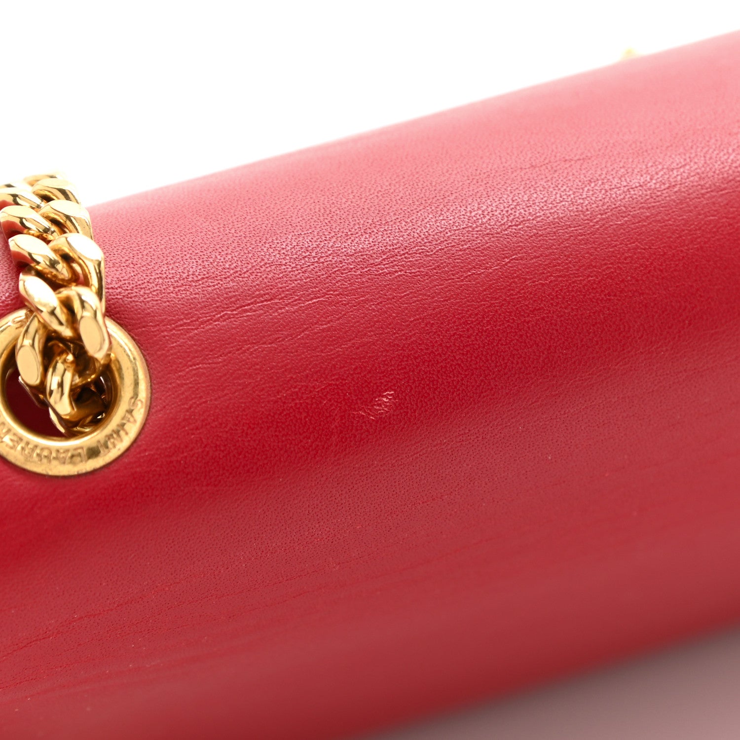 Saint Laurent Smooth Calfskin Medium Classic Monogram Kate Tassel Satchel Lipstick Red 10 of 12