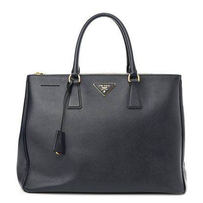 Prada Saffiano Medium Galleria Double Zip Tote Baltico 1 of 13