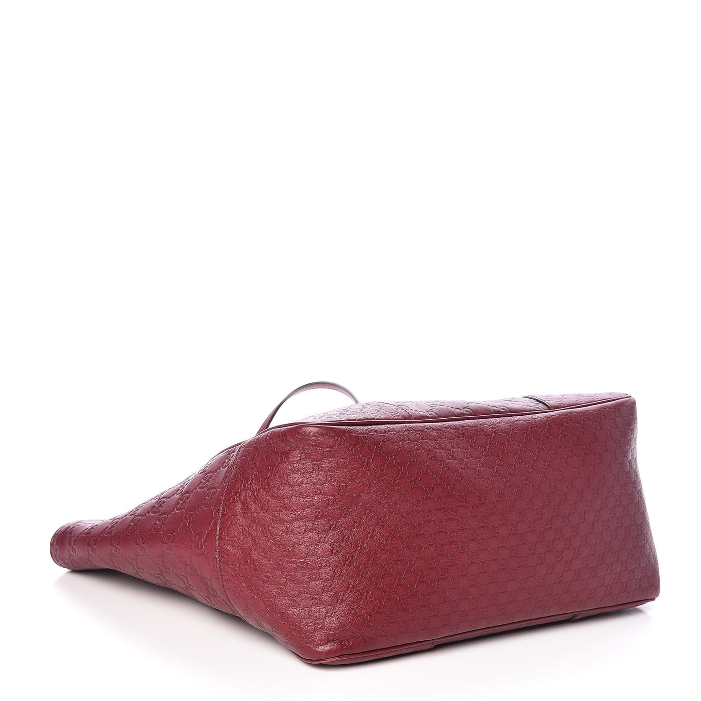 Guccissima Medium Bree Zippered Tote Classic Ruby
