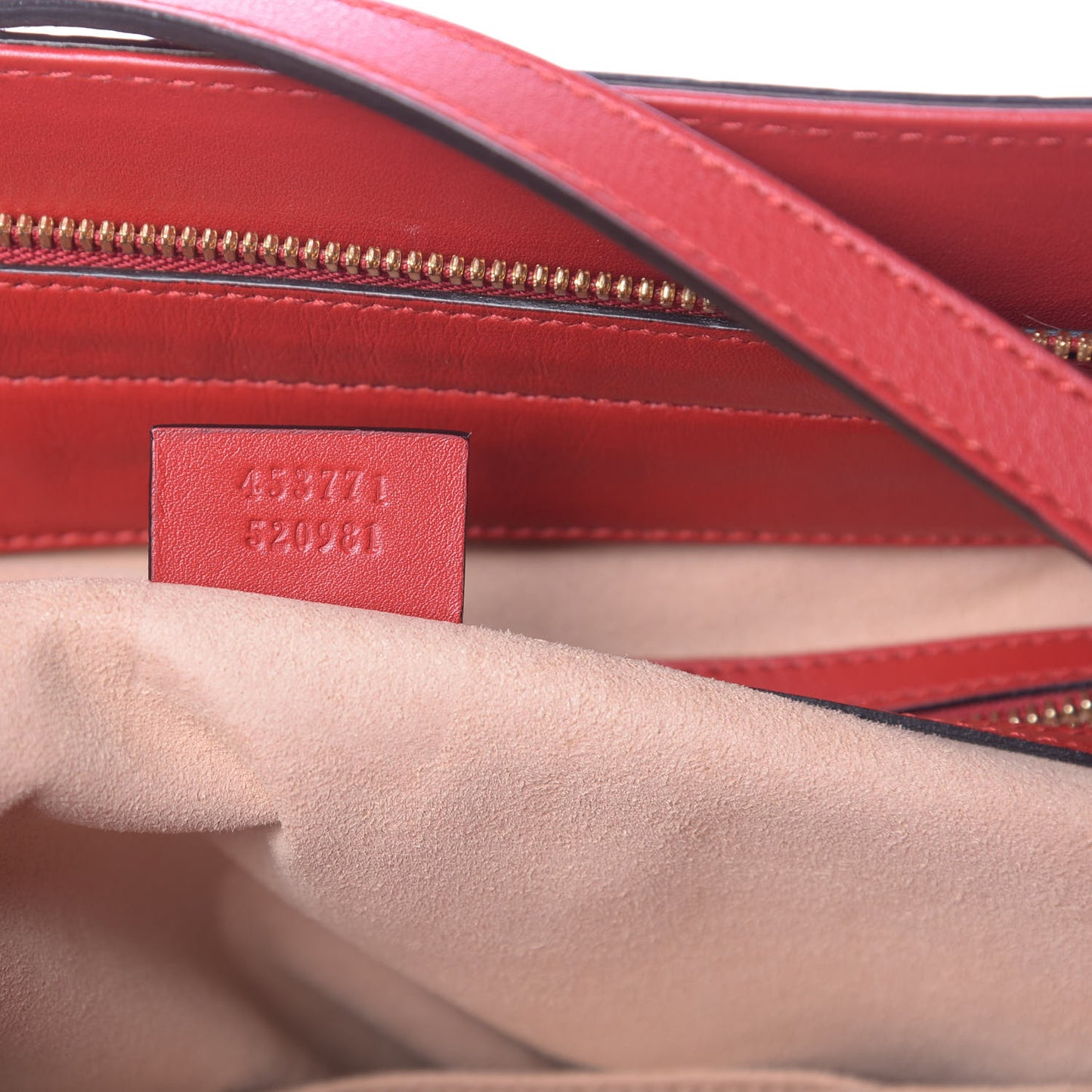 Soft Guccissima Signature Large Shoulder Tote Bag Hibiscus Red