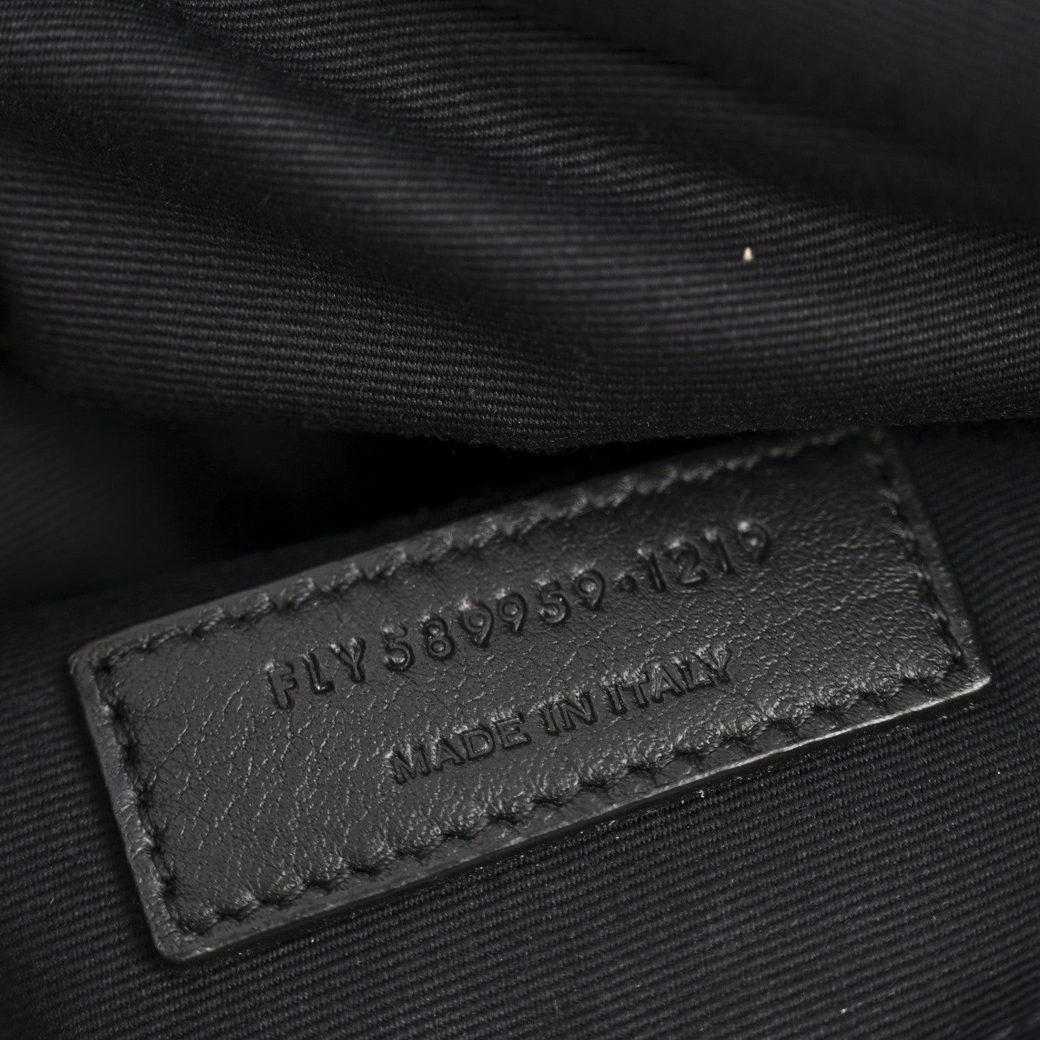 Saint Laurent Calfskin Monogram Belt Bag Black 7 of 12