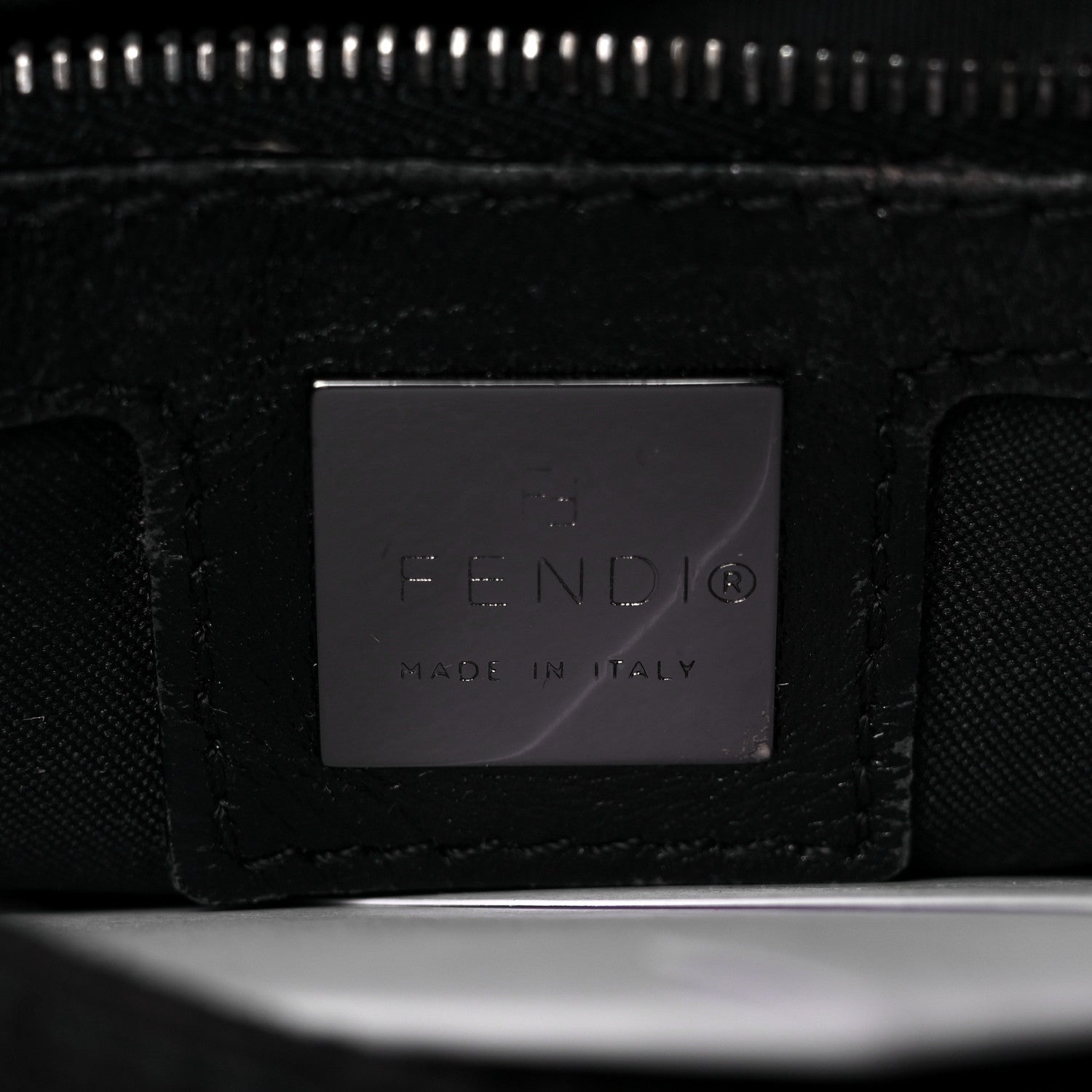 Fendi Zucchino Mama Baguette Black 6 of 10