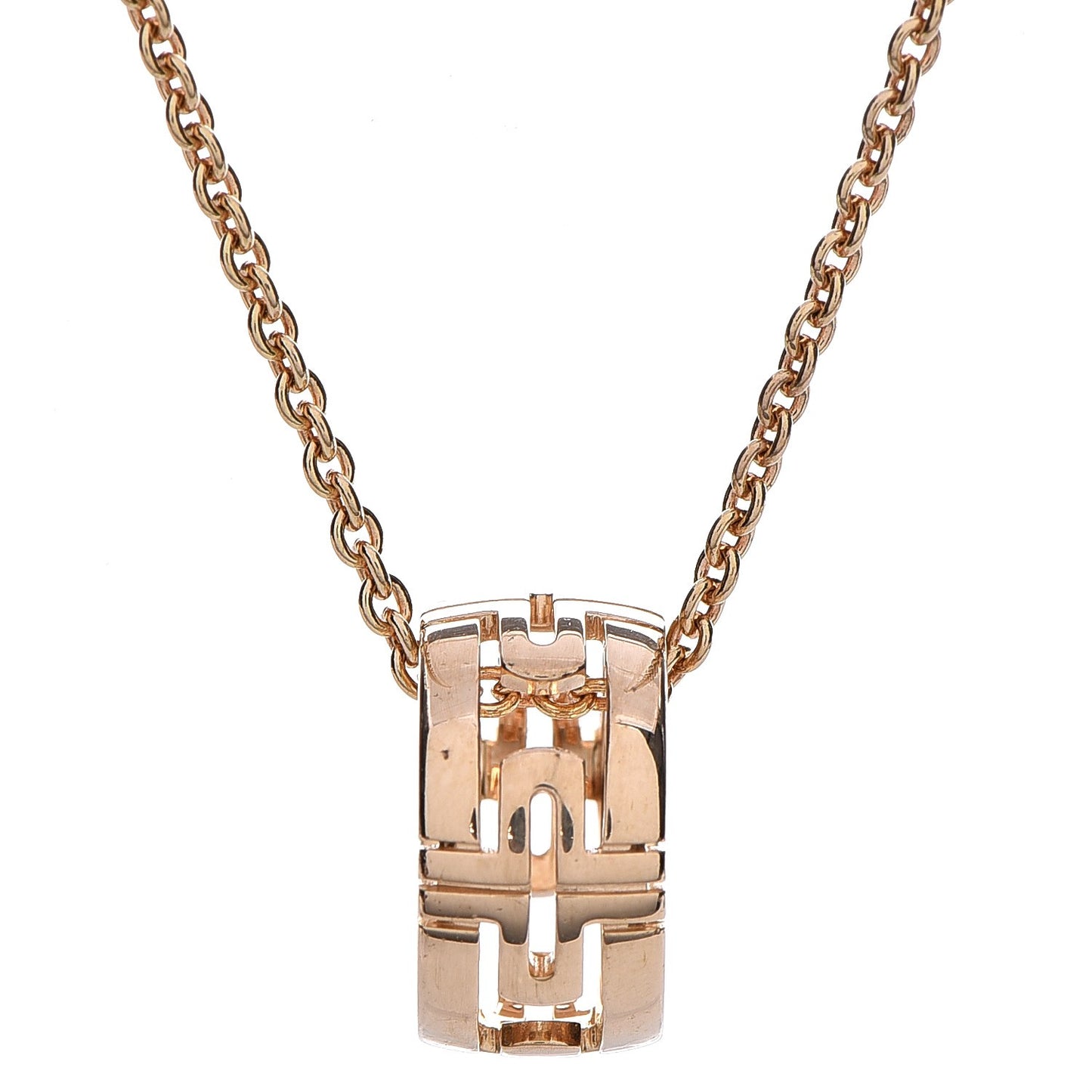 18K Yellow Gold Parentesi Pendant Necklace