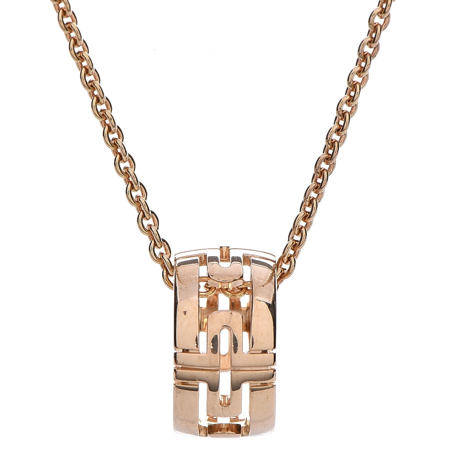Bulgari 18K Yellow Gold Parentesi Pendant Necklace 4 of 8