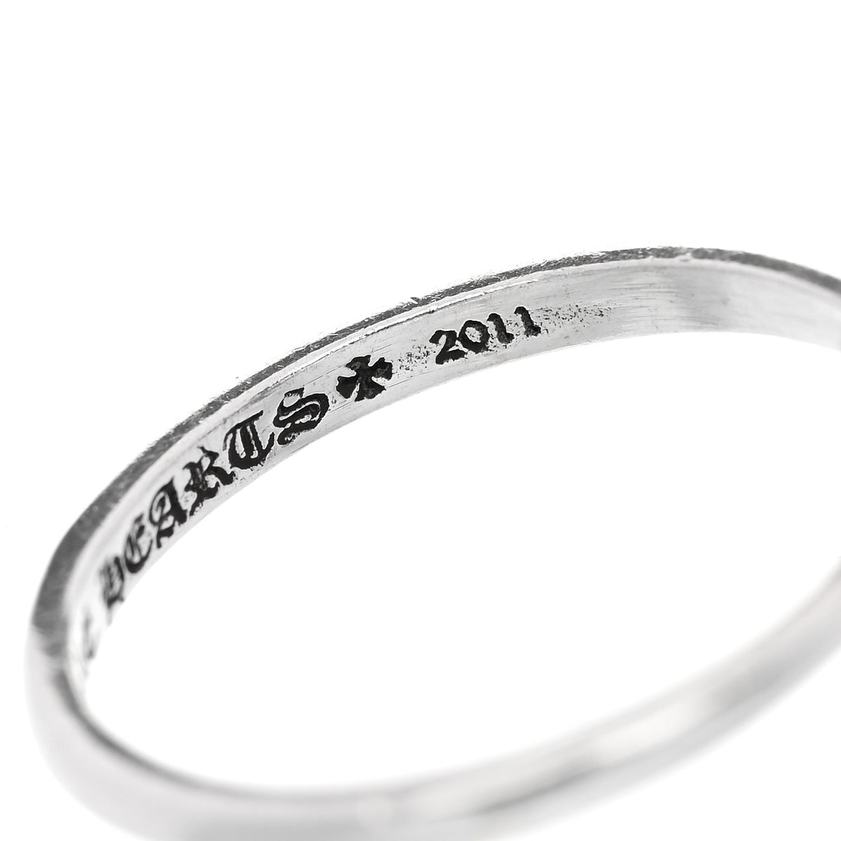 Chrome Hearts Sterling Silver Bubblegum Cross Ring 53 6.25 6 of 7