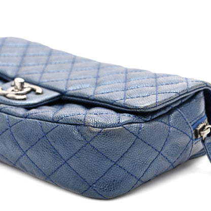 Chanel Iridescent Caviar Quilted Jumbo Easy Flap Dark Blue 19 of 21