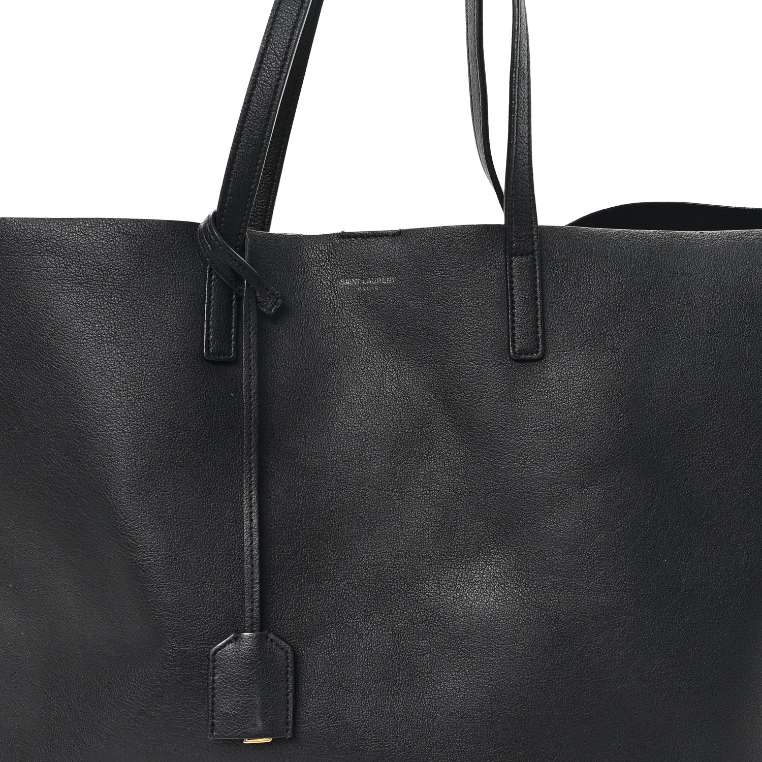 Saint Laurent Calfskin Large Shopping Tote Black 8 of 13