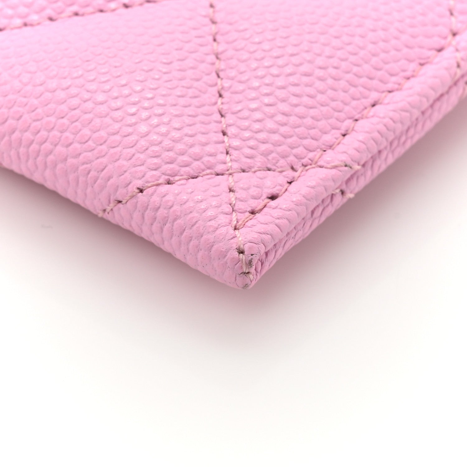 Chanel Caviar Metal Perforated Quilted Card Holder Lilas 9 of 11