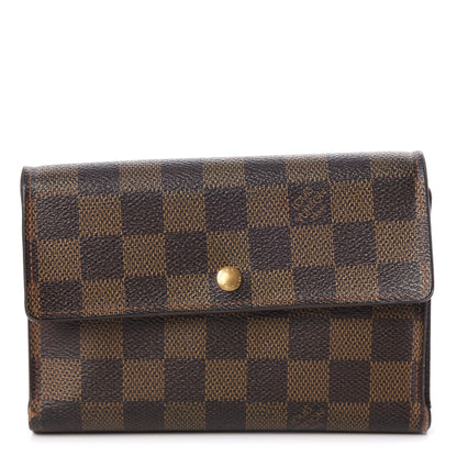 Louis Vuitton Damier Ebene Porte Tresor Etui Papier Wallet 1 of 12