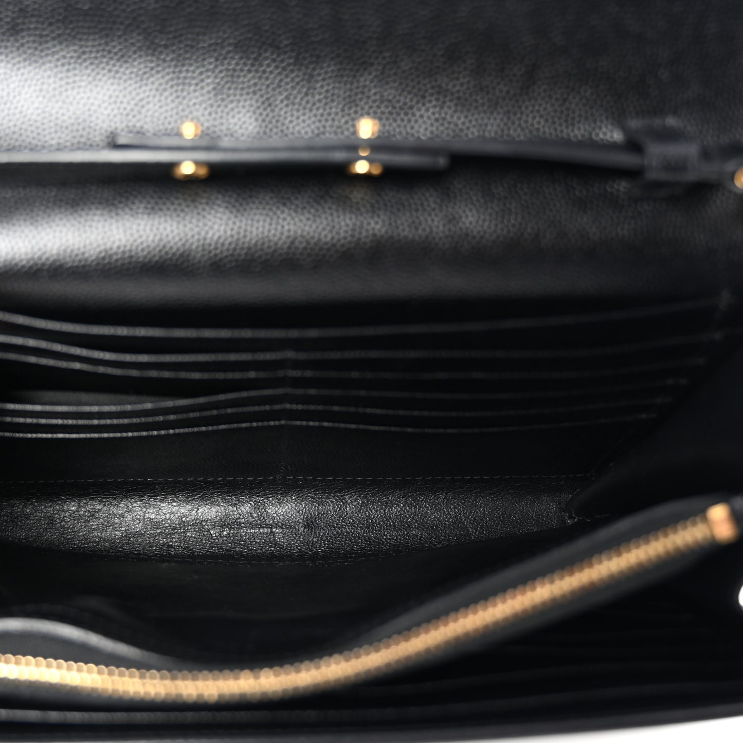 Grain De Poudre Monogram Chain Wallet Black