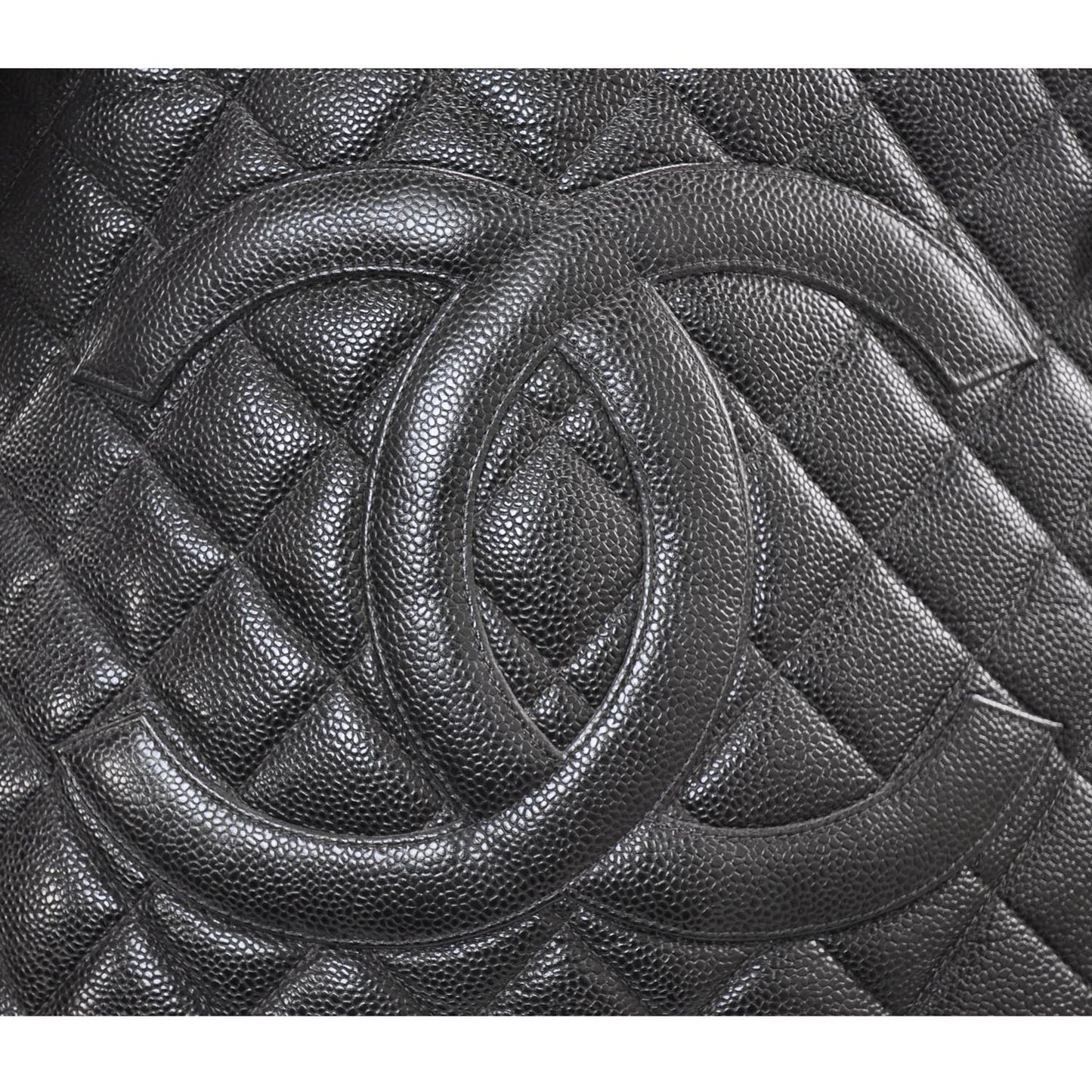 Caviar Medallion Tote Black