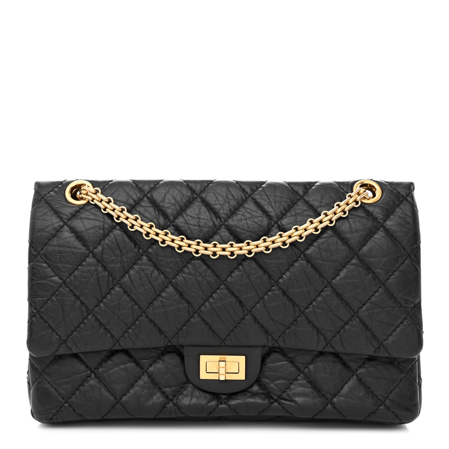 Chanel Aged Calfskin Quilted 2.55 Reissue 226 Flap Black 1 of 10
