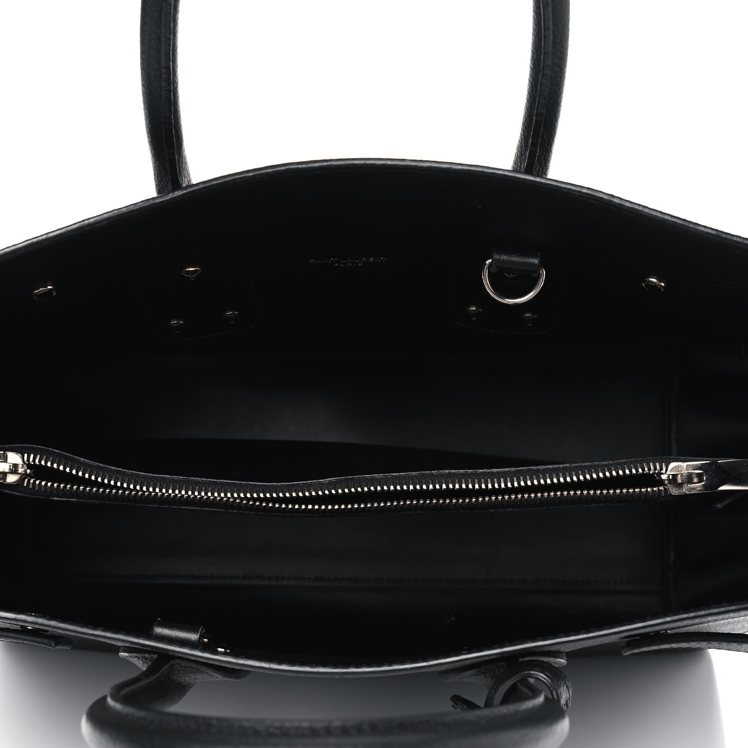 Saint Laurent Grained Calfskin Small Sac De Jour Black 4 of 10