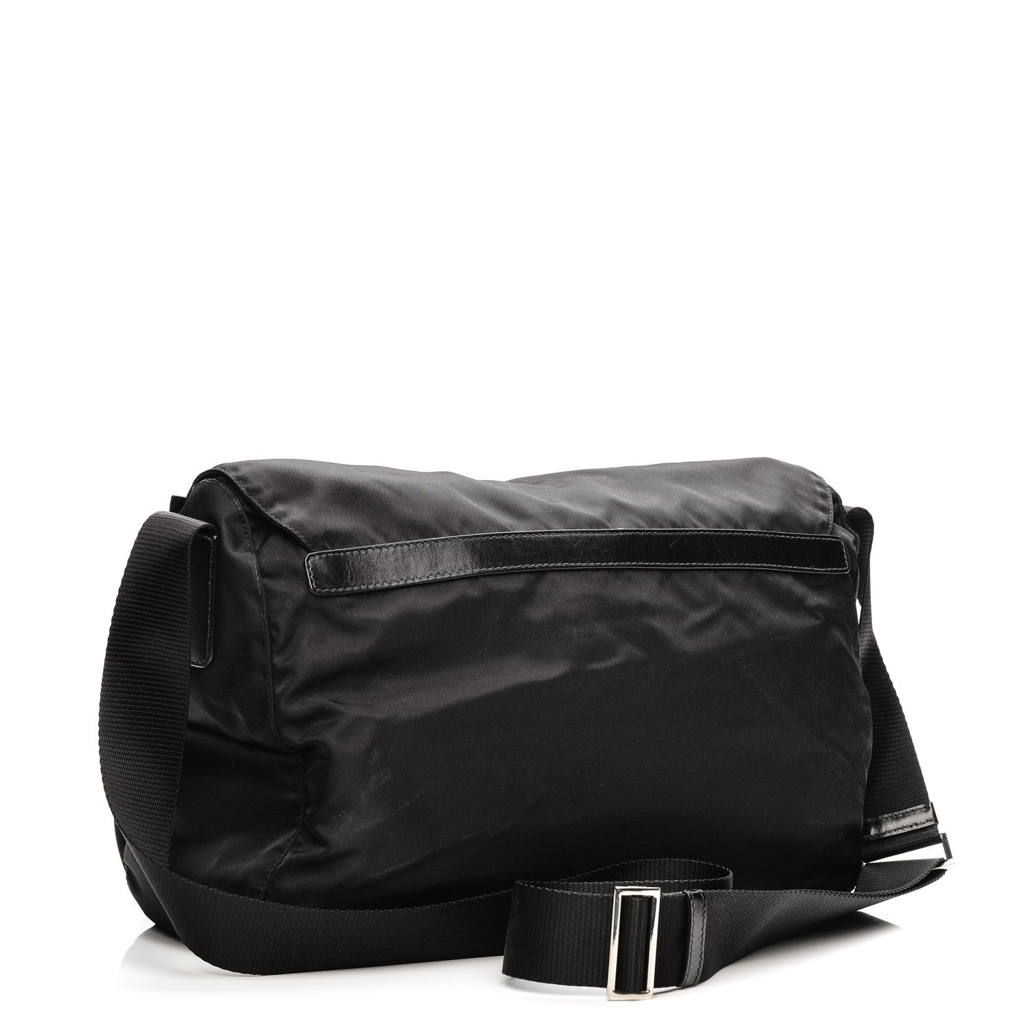 Prada Nylon Vela Messenger Bag Black 3 of 8