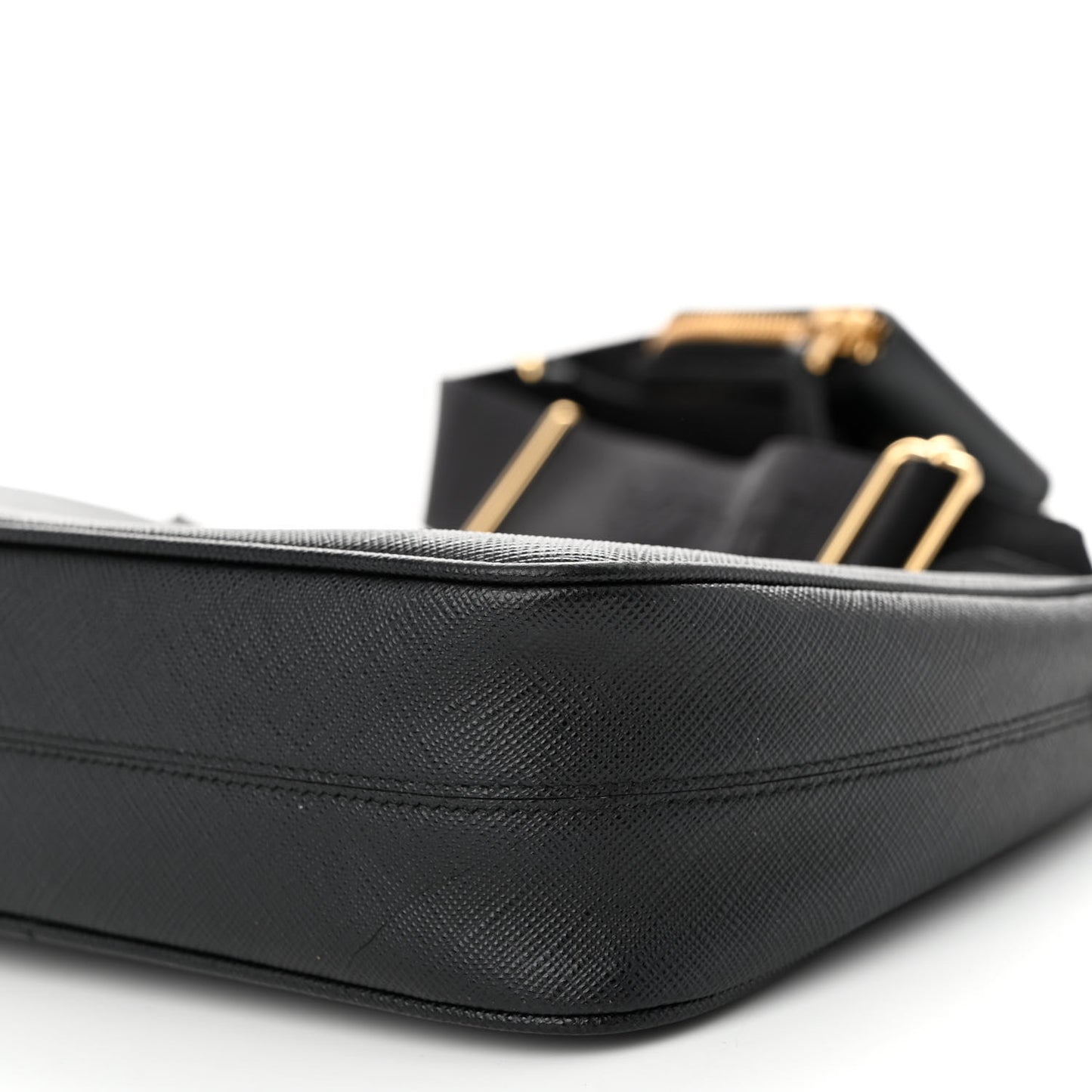 Saffiano Lux Re-Edition 2005 Shoulder Bag Black