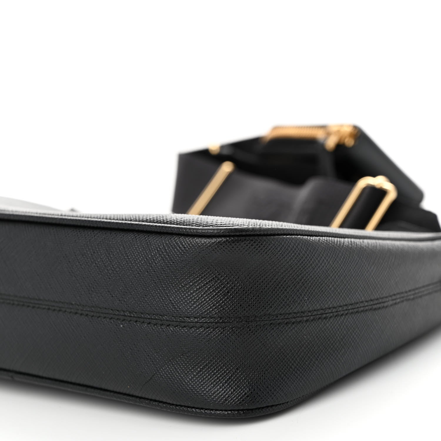 Prada Saffiano Lux Re-Edition 2005 Shoulder Bag Black 9 of 10