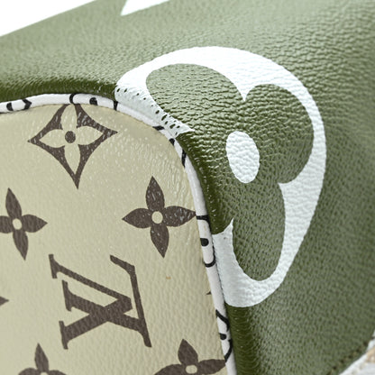 Louis Vuitton Monogram Giant Speedy Bandouliere 30 Kaki Beige 9 of 10