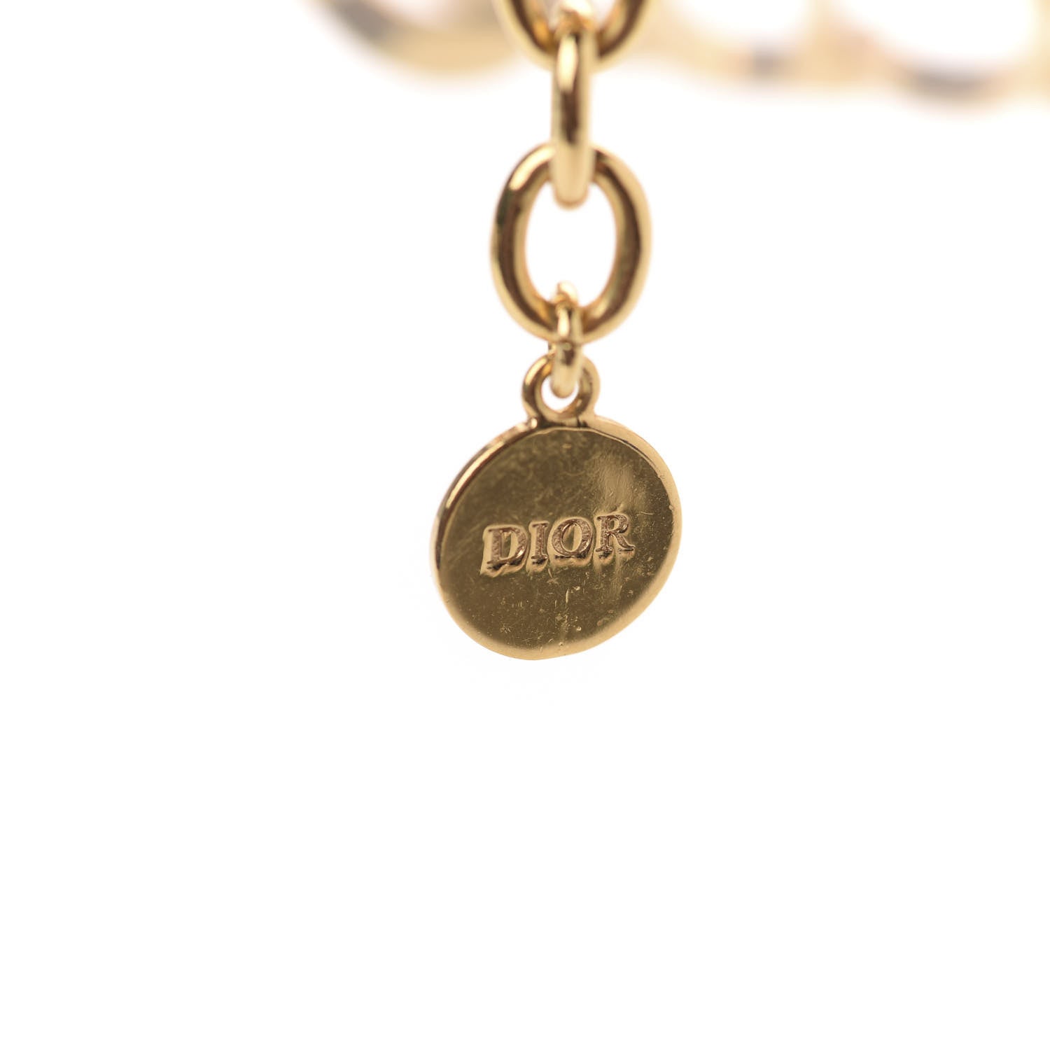 Christian Dior Metal Danseuse Etoile Chain Choker Necklace Gold 5 of 7