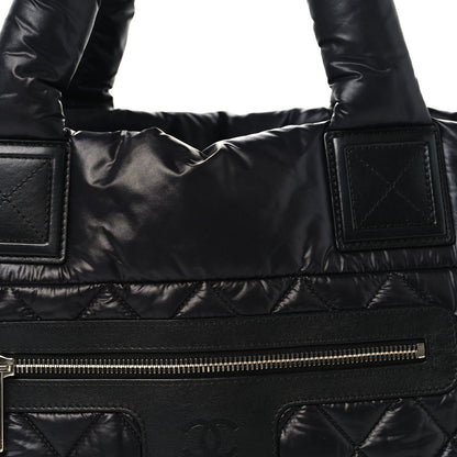 Chanel Nylon Quilted Small Coco Cocoon Tote Black 8 of 10