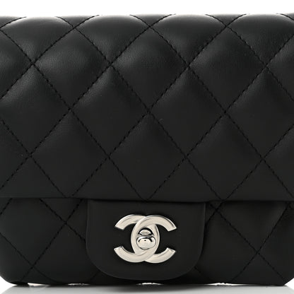 Chanel Calfskin Quilted CC Uniform Flap Belt Bag Black 9 of 11