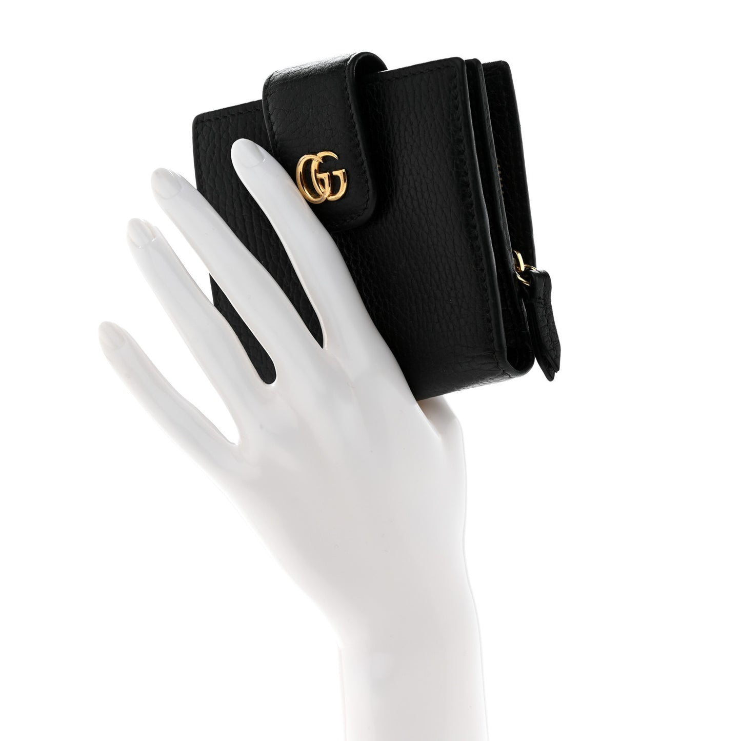 Dollar Calfskin GG Marmont French Wallet Black