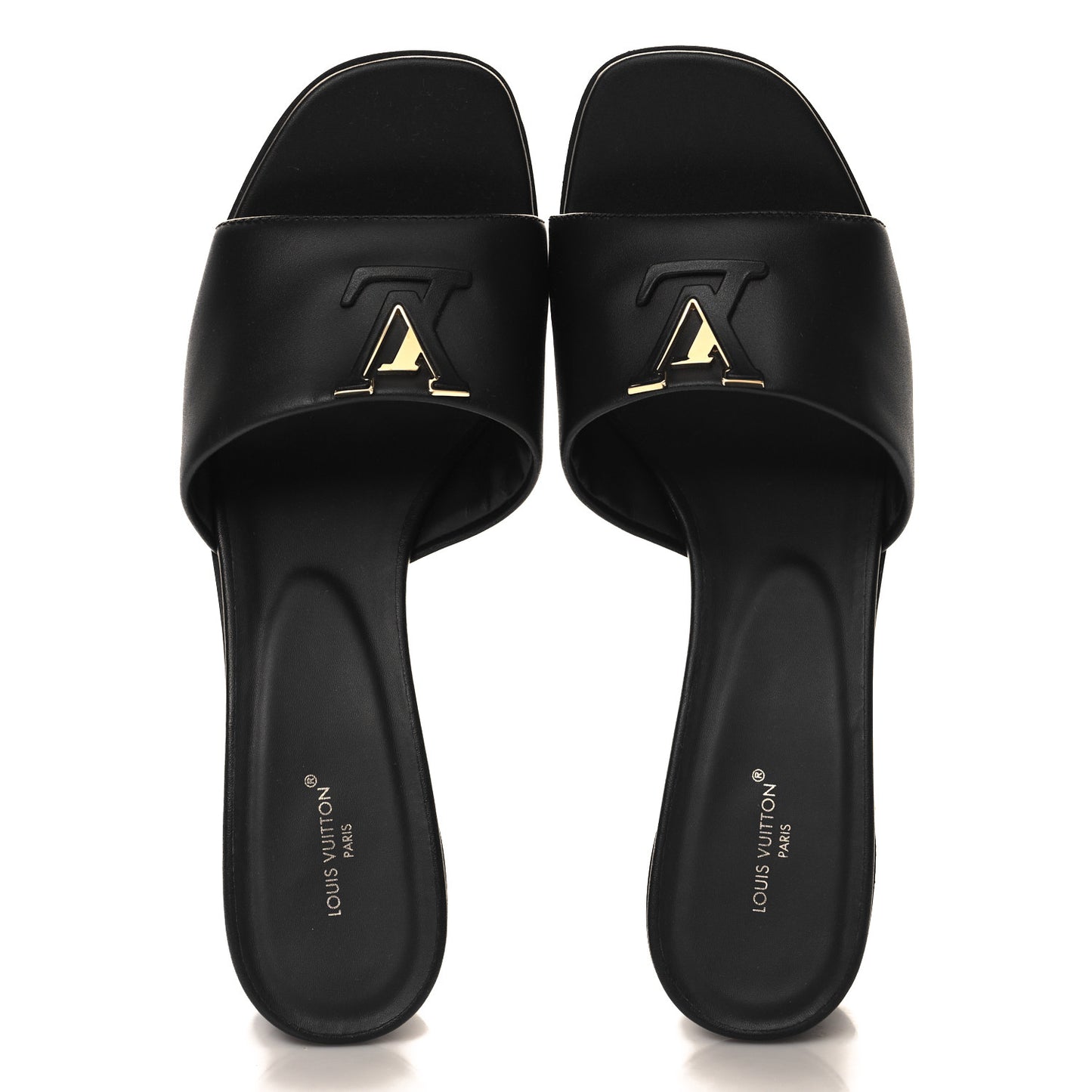 Calfskin LV Capri Mules 40 Black