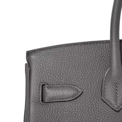 Hermes Togo Birkin 30 Etain 30 of 37