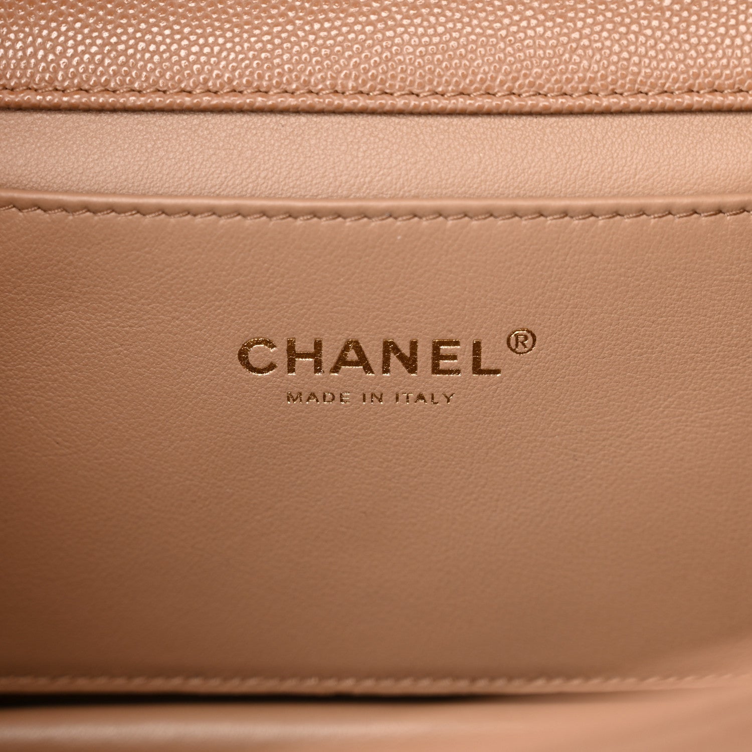 Chanel Caviar Quilted Coco First Flap Beige 6 of 11