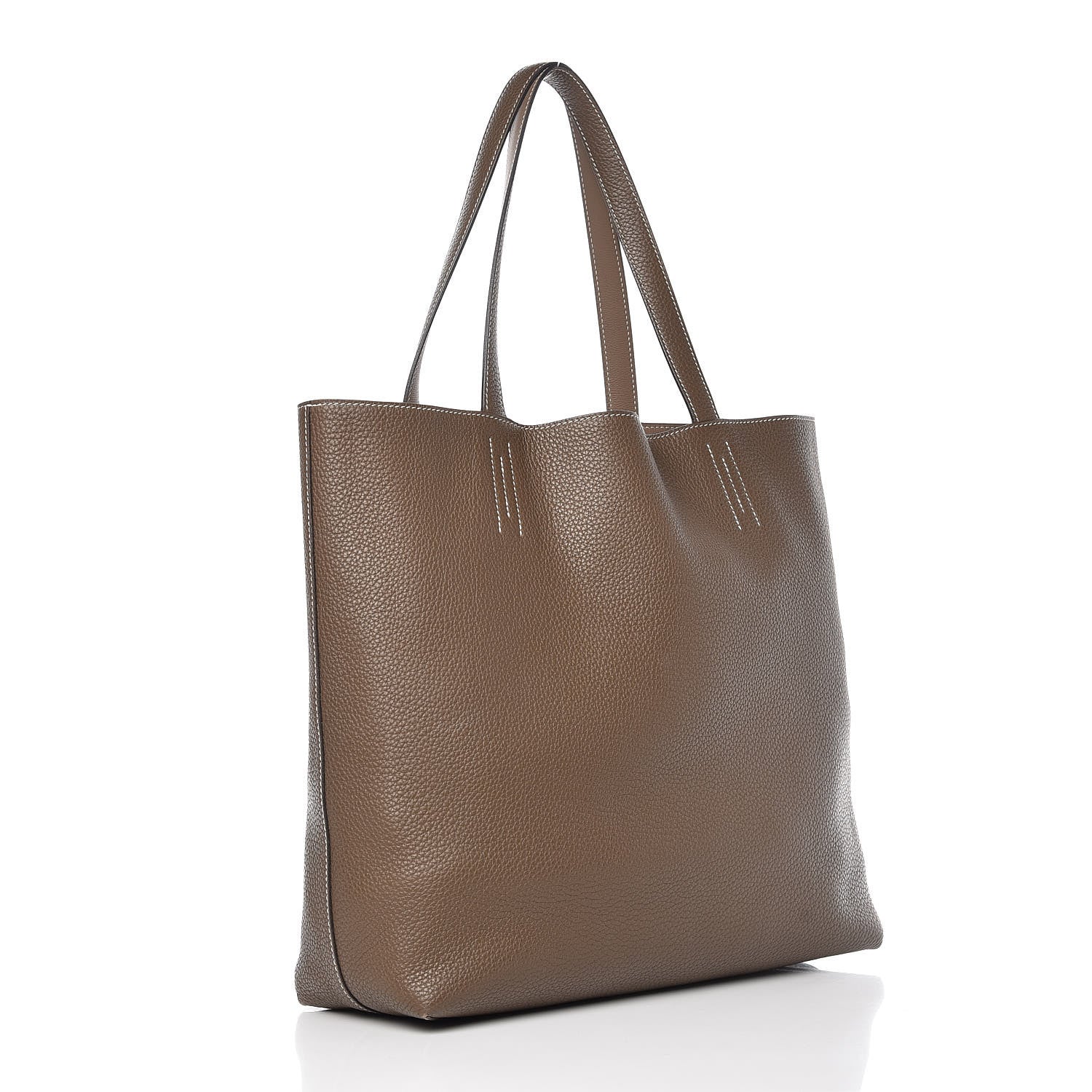 Hermes Sikkim Taurillon Clemence Double Sens 36 Etoupe 4 of 17