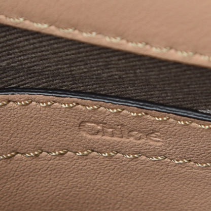 Chloe Calfskin Crocodile Embossed Mini Marcie Round Crossbody Bag Nut 6 of 8