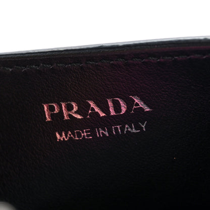Prada City Calfskin Studded Mini Elektra Crossbody Bag Fuchsia Black 6 of 10