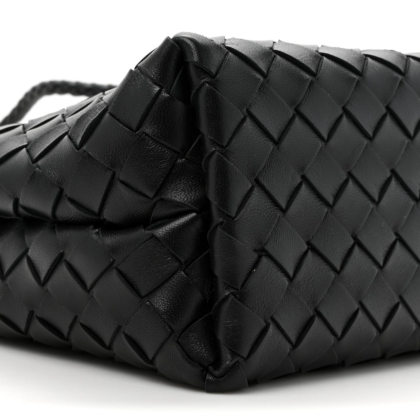 Nappa Intrecciato Small Andiamo Shoulder Bag Black