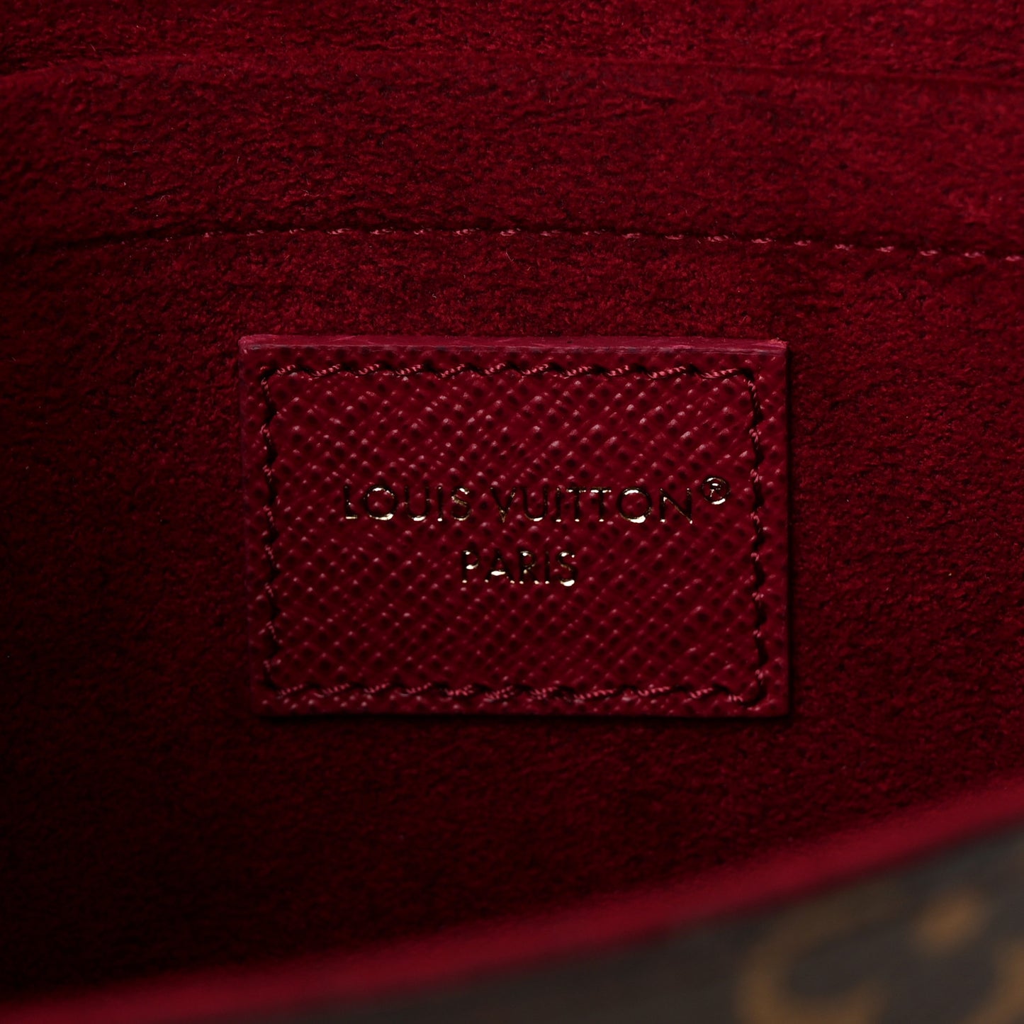 Monogram Pochette Felicie Chain Wallet Fuchsia