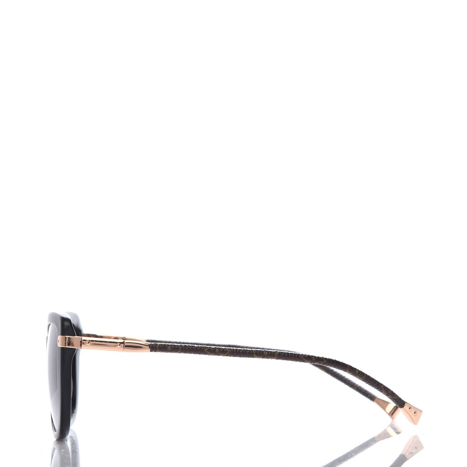 Louis Vuitton Monogram Acetate Charlotte Sunglasses Z0781E Black 3 of 9