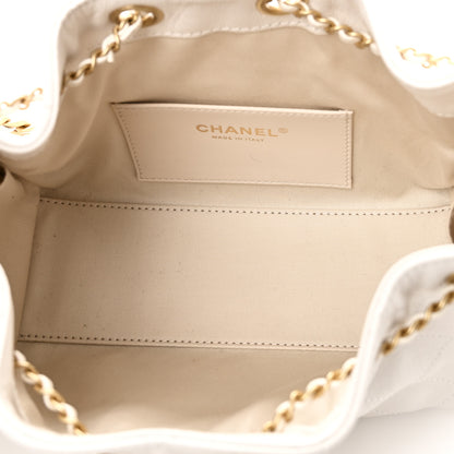 Chanel Caviar Quilted Mini Chanel 25 Handbag White 5 of 11