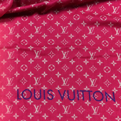 Louis Vuitton Wool Monogram Telling Stole Red 4 of 4