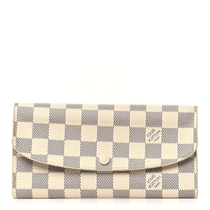 Louis Vuitton Damier Azur Emilie Wallet 1 of 8
